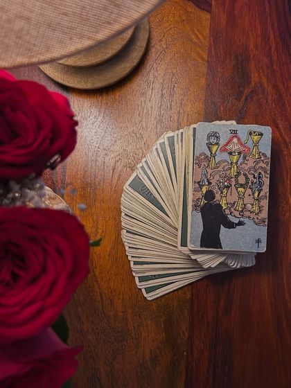 Daily inspiration with the Seven of Cups. This card warns of illusion and too many choices, resonating with the old saying, "All that glitters is not gold."