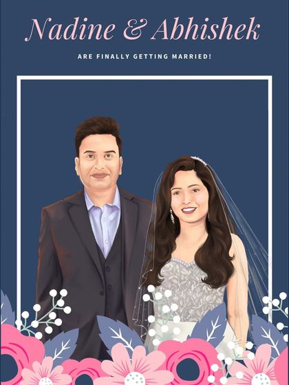 Rachita Burjupati - Custom Portraits & Illustrations Illustrated Wedding Invitations photo 17