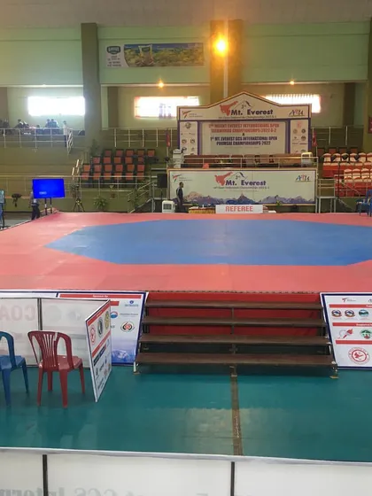 The main arena for the Mt. Everest International Open Taekwondo Championships. This is the stage where our athletes get to test their skills against global competition.