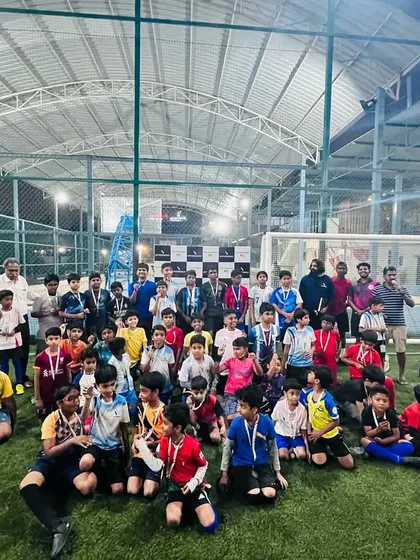 The whole Sportonix FC family together after a successful in-house tournament. It's a day of competition, fun, and celebrating everyone's progress.