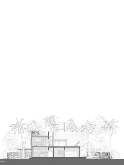 Another section drawing of the SANCTUM House.