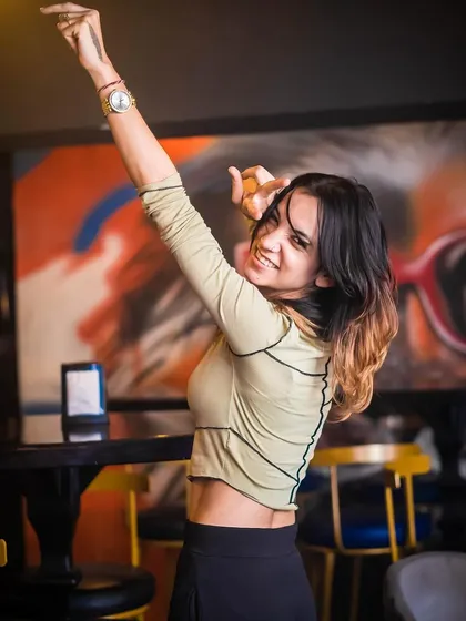 A guest dancing with joy. These are the moments I strive to create every night.