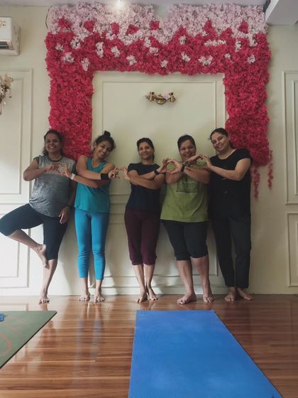More post-class fun with the crew. We work hard and then celebrate our progress together. This is what building a supportive yoga community looks like.
