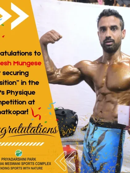 Celebrating the success of our members is what we love to do. A huge congratulations to Mr. Dinesh Mungese from our gym for his fantastic achievement, securing 4th position in the Men's Physique Competition at Ghatkopar.