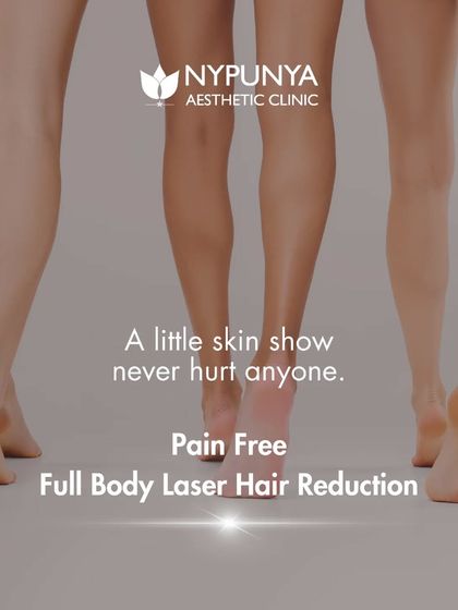 A little skin show never hurt anyone. With our pain-free full body laser hair reduction, you can enjoy smooth, hair-free skin without the discomfort of traditional methods.