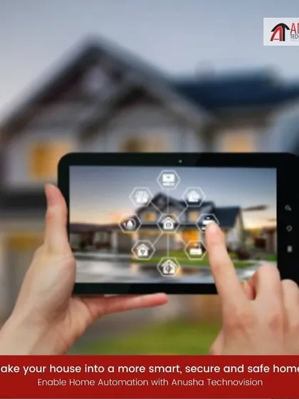 With my home automation systems, you can monitor and control your entire house from a tablet. This interface shows a live view of your property, with icons to manage security cameras, locks, and alarms, giving you complete peace of mind.