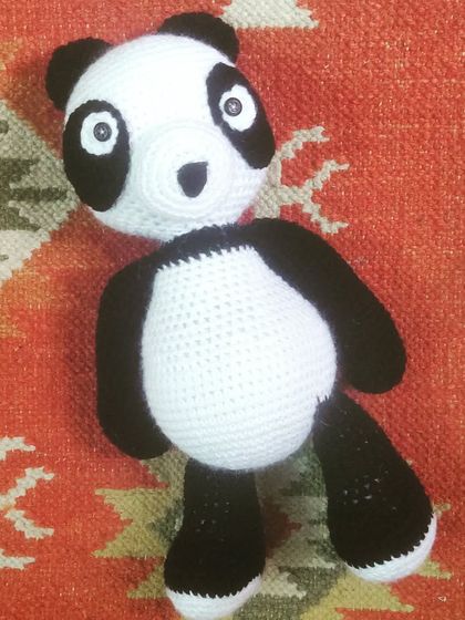 Say hello to Fanta, my roly-poly panda friend. He’s a bit of a loner but absolutely adorable. This amigurumi panda is soft, squishy, and perfect for cuddling.