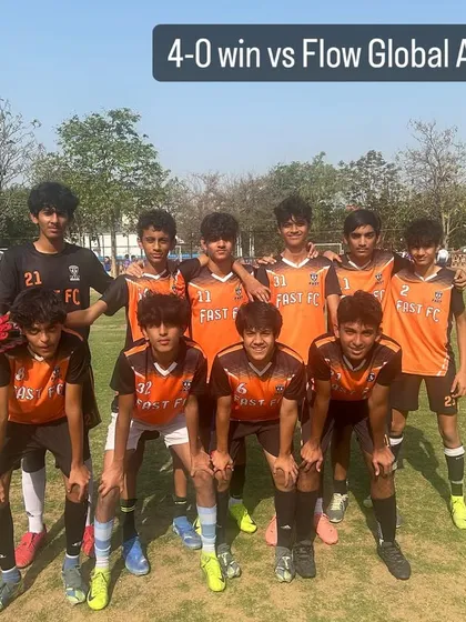 Our U15 team after another victory in the Gurgaon Youth League, this time a 4-0 win against Flow Global Academy.