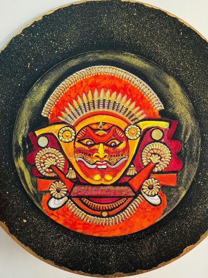 Greengold - Indian Artisan Home Decor Stories on Wood: Mythological & Folk Art Plates photo 4