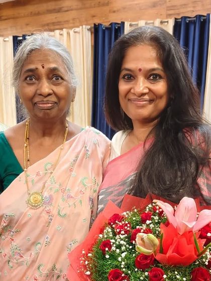 A picture with the guest of honour after a heartfelt musical performance for her 70th birthday. Seeing the joy that music brings to these special occasions is the greatest reward.