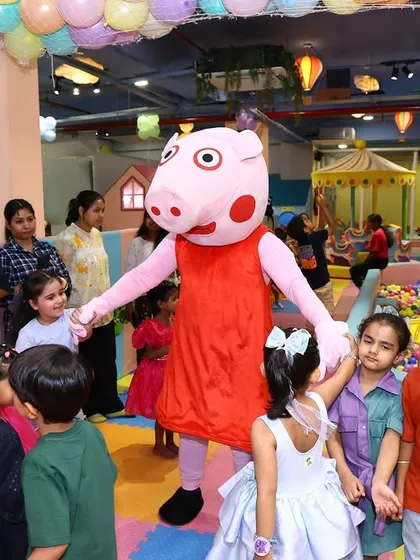 Look who's here. Peppa Pig came to play and made this birthday party an oink-tastic celebration for everyone.