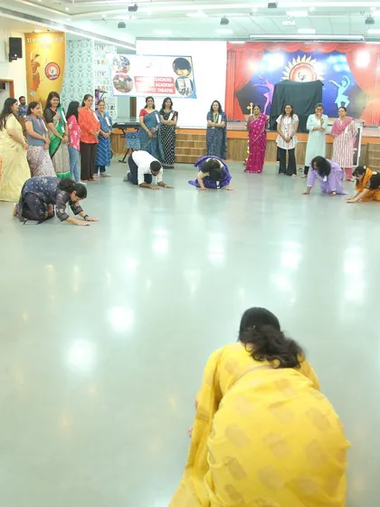 An activity where teachers physically embody parts of a story. This experiential learning helps internalize the concepts of narrative and character.