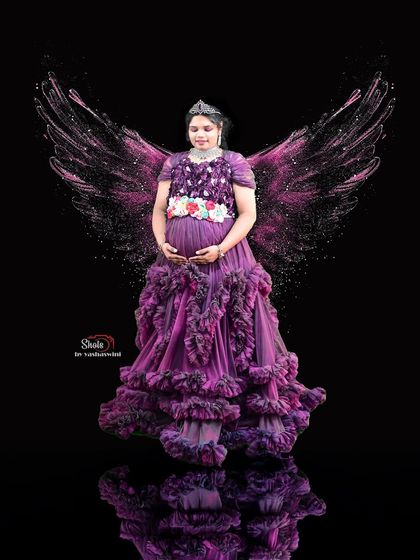 Dee Yashaswini - Occasion Wear Rentals Maternity Photoshoot Outfits photo 23