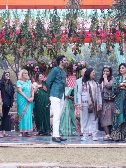 Another angle of the family enjoying the festivities on stage. My job is to facilitate these moments of togetherness.