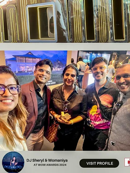 Representing my brand at the WOW Awards 2024 with my team and mentor. Being part of major industry events is crucial for staying at the forefront of the entertainment world.