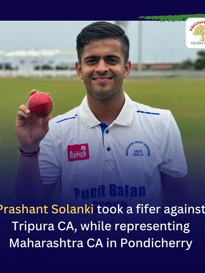 Another fifer for Prashant Solanki, this time against Tripura. Consistency is what separates good players from great ones, and we drill this into our bowlers.