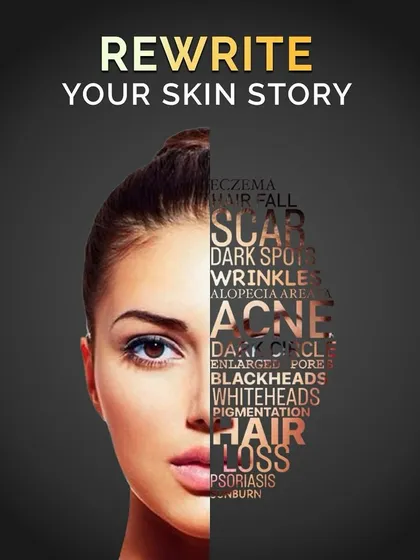 From acne and scarring to hair loss and pigmentation, your skin story is unique. I offer advanced solutions to address a comprehensive range of concerns, helping you rewrite your story and achieve a clear, healthy complexion you feel confident in.