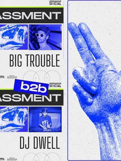 A duplicate of the b2b flyer for Bassment 3.0.