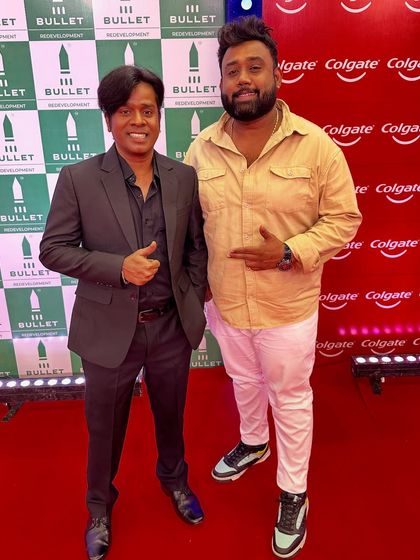 With the king of comedy, my brother Gaurav More.