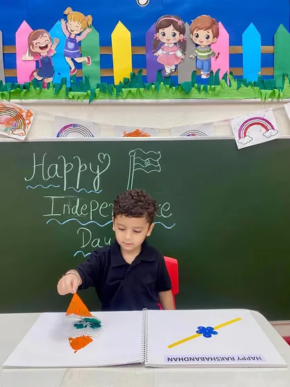 Learning about the colours of our national flag through a fun, hands-on art project. This activity combines creativity with a lesson on national symbols.