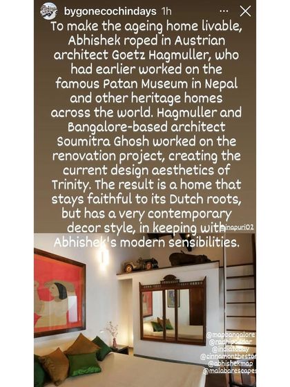 A mention of our collaboration with Austrian architect Götz Hagmuller on the renovation. The project created a home that is faithful to its Dutch roots but has a contemporary decor style, reflecting a successful partnership in heritage conservation.