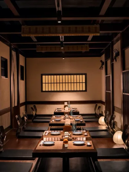 Our private dining rooms provide an exclusive and serene setting for your gatherings. Designed with traditional Japanese aesthetics, they are perfect for creating special, uninterrupted moments.