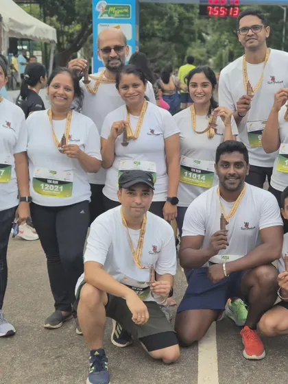 The Mysuru Run finishers. Our team proudly displays their medals after a challenging race. The mindset to endure pain, not quit, is what separates the best from the rest.