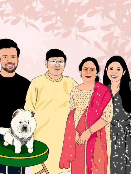 The Creative Bloc - Custom Digital Illustrations & Portraits For Family & Friends photo 3