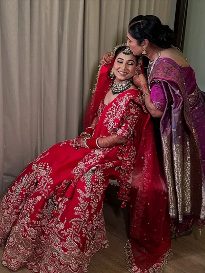 Being a father myself, these moments touch my heart. It is more than just makeup; it is about being part of the beautiful, emotional journey of a bride and her family on the most special day.