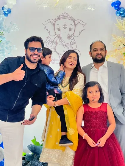 Celebrating Hridhaan's 5th birthday! It's not just weddings; I love bringing my energy to kids' parties and family get-togethers too.