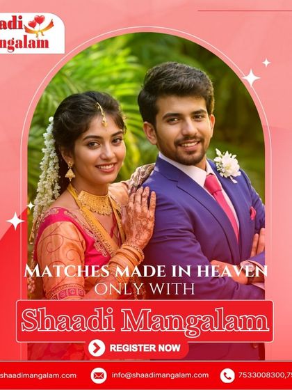 We believe matches are made in heaven, and we facilitate those meetings here on Earth. This couple's happy smiles are a testament to the successful unions we help create.