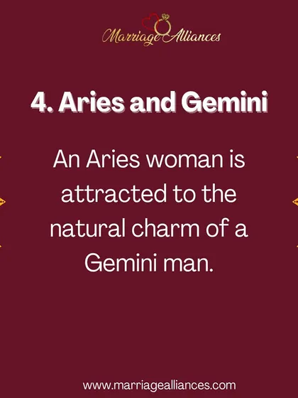 The natural charm of a Gemini man can be very attractive to an Aries woman. This pairing often results in a fun-loving and intellectually stimulating relationship, which I help clients explore.