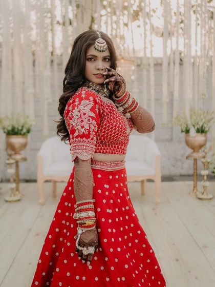 Timeless Red Lehenga Brides photo 31