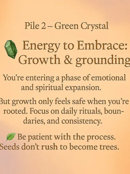 What energy are you being guided to embrace? This reading helps you understand if you need to focus on self-love, growth and grounding, or divine trust and surrender.