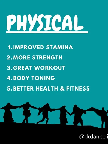Get fit while having fun. Dancing is a great physical workout that improves stamina, builds strength, helps with body toning, and contributes to better overall health.
