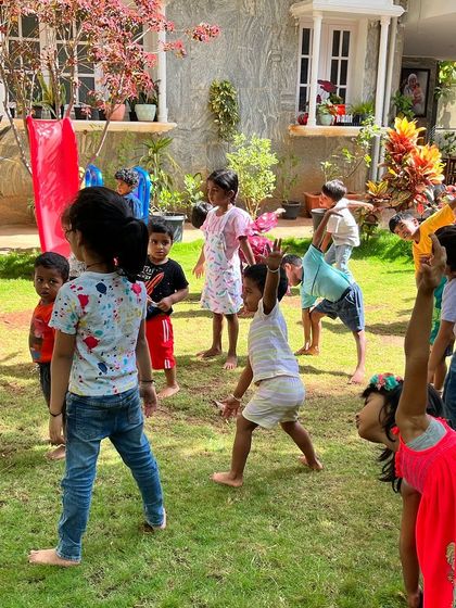 Our outdoor area is an extension of our prepared environment. Here, children have the freedom to move, play, and interact, developing gross motor skills and social grace in a natural setting.