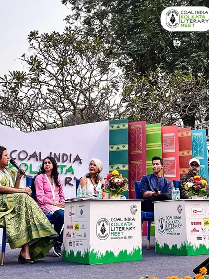 Being part of the literary community is one of the best parts of being an author. Here I am speaking on a panel at the Kolkata Literary Meet. I help my coaching clients find their own writing communities and navigate the professional world of publishing, from networking to attending events.