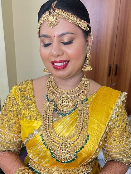 Veena Pujari - Bridal Makeup and Hairstyling South Indian Muhoortham Brides photo 30
