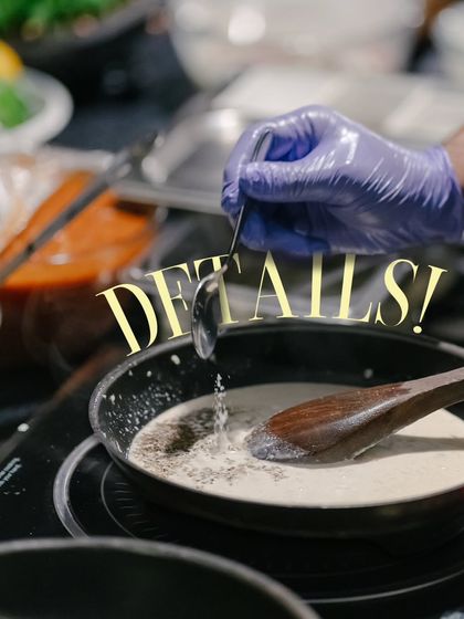 It all starts with the right ingredients and a lot of care. A look inside the kitchen as a creamy sauce is prepared.