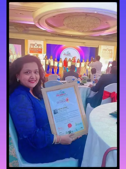 Another photo from the award ceremony at Taj Lands End, Mumbai. A beautiful reminder to ask, believe, and receive.