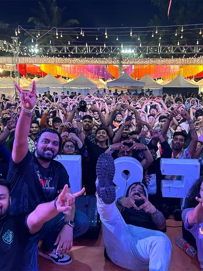 The view from the stage at Friends and Flea. You guys brought the energy, and your singing made the night unforgettable. This is what a true band-audience connection looks like.