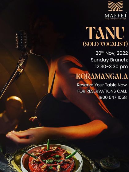 An example of our Sunday Brunch events, which often feature live music from a solo vocalist. It is our way of creating a relaxed yet special atmosphere for your weekend gatherings.