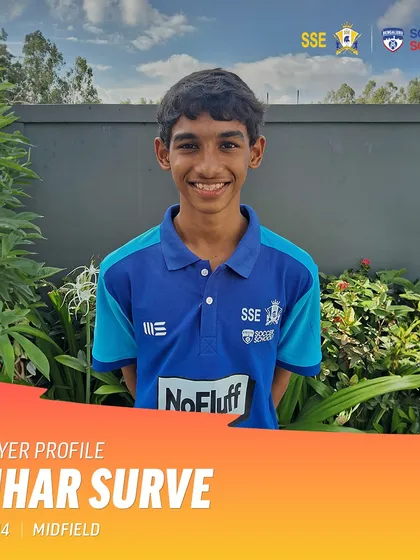 Nihar Surve, a 14-year-old midfielder, is profiled here before heading to the BFC residential trial. His journey is an inspiration to all our young players.