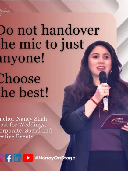 The mic sets the tone for your entire event. I believe in choosing the best, an anchor who can engage, entertain, and elevate the experience for your audience.