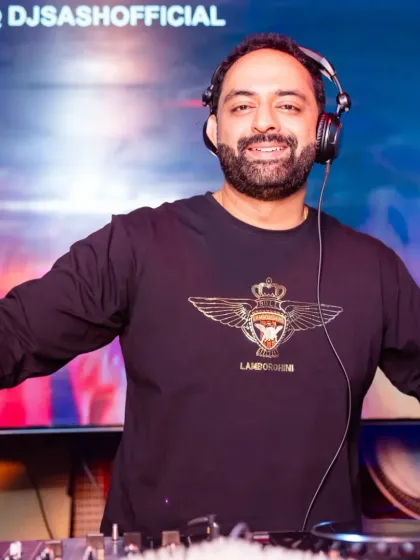 A happy moment behind the decks. I love what I do, and I think it shows in the energy of my sets.