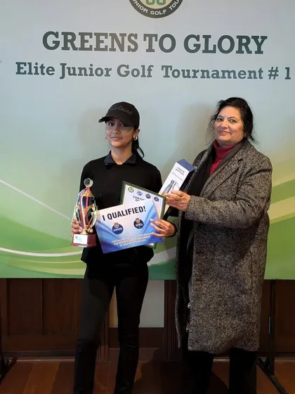 Jiyyaa Sharma, another one of my players who qualified, narrowly missing the top spot in a playoff. Proud of their efforts.