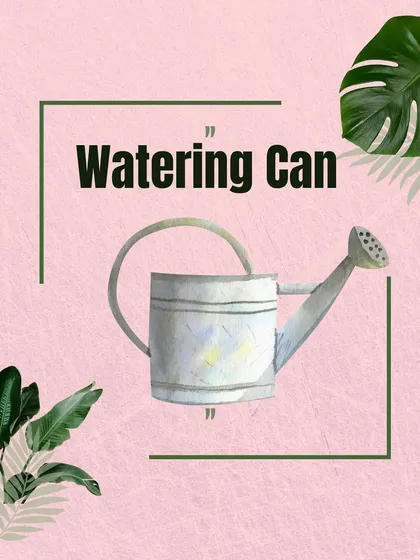 A watering can is a fundamental tool for any garden. It allows for gentle and targeted watering, which is especially important for delicate seedlings and potted plants.