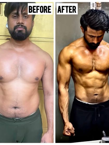 Many people try to bulk and just end up gaining fat. We do it differently. This transformation shows the result of a structured plan that takes you from a soft physique to a shredded and athletic one.