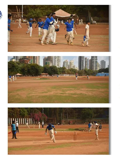 More action from the cricket pitch, showing the raw energy and passion of the game that we cultivate in our players.