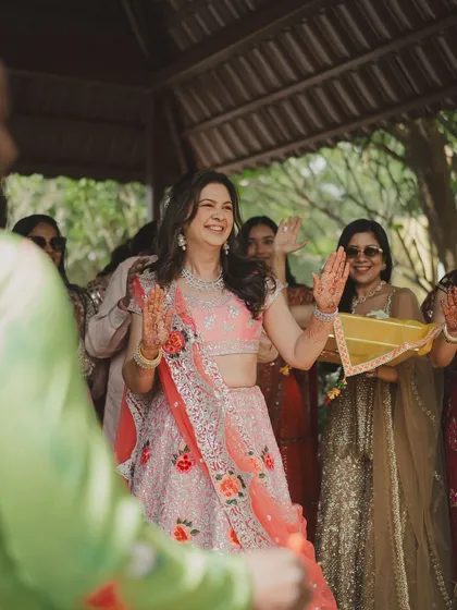 The mother of the bride dancing with joy. Seeing the happiness of the family is one of the most rewarding parts of my job.